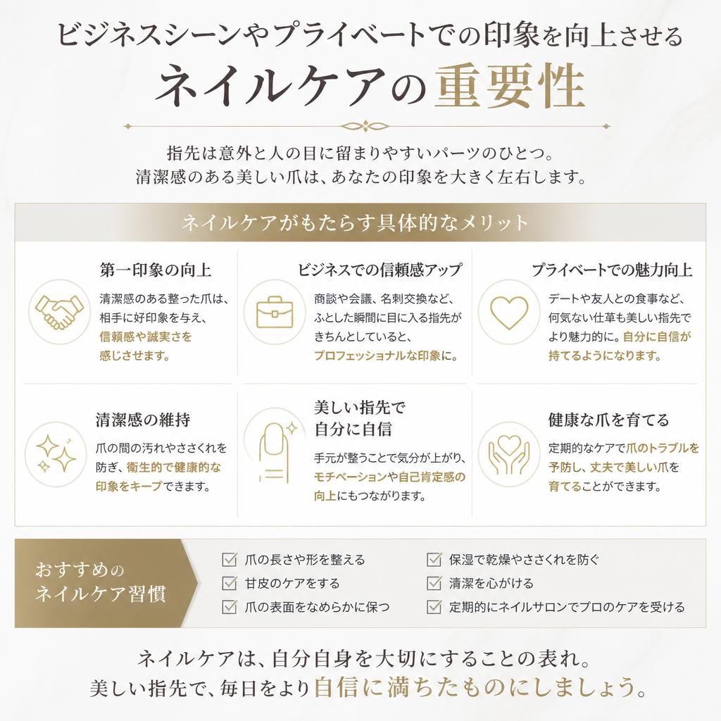 ネイルケアで印象アップ