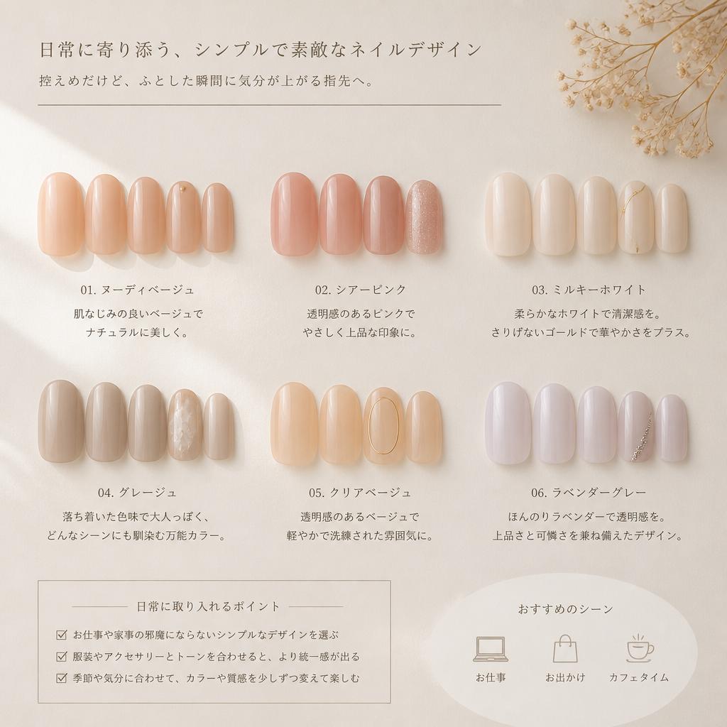 シンプルネイルの魅力