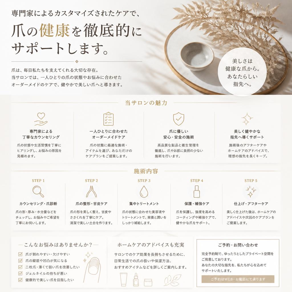 サロンでのプロのケア