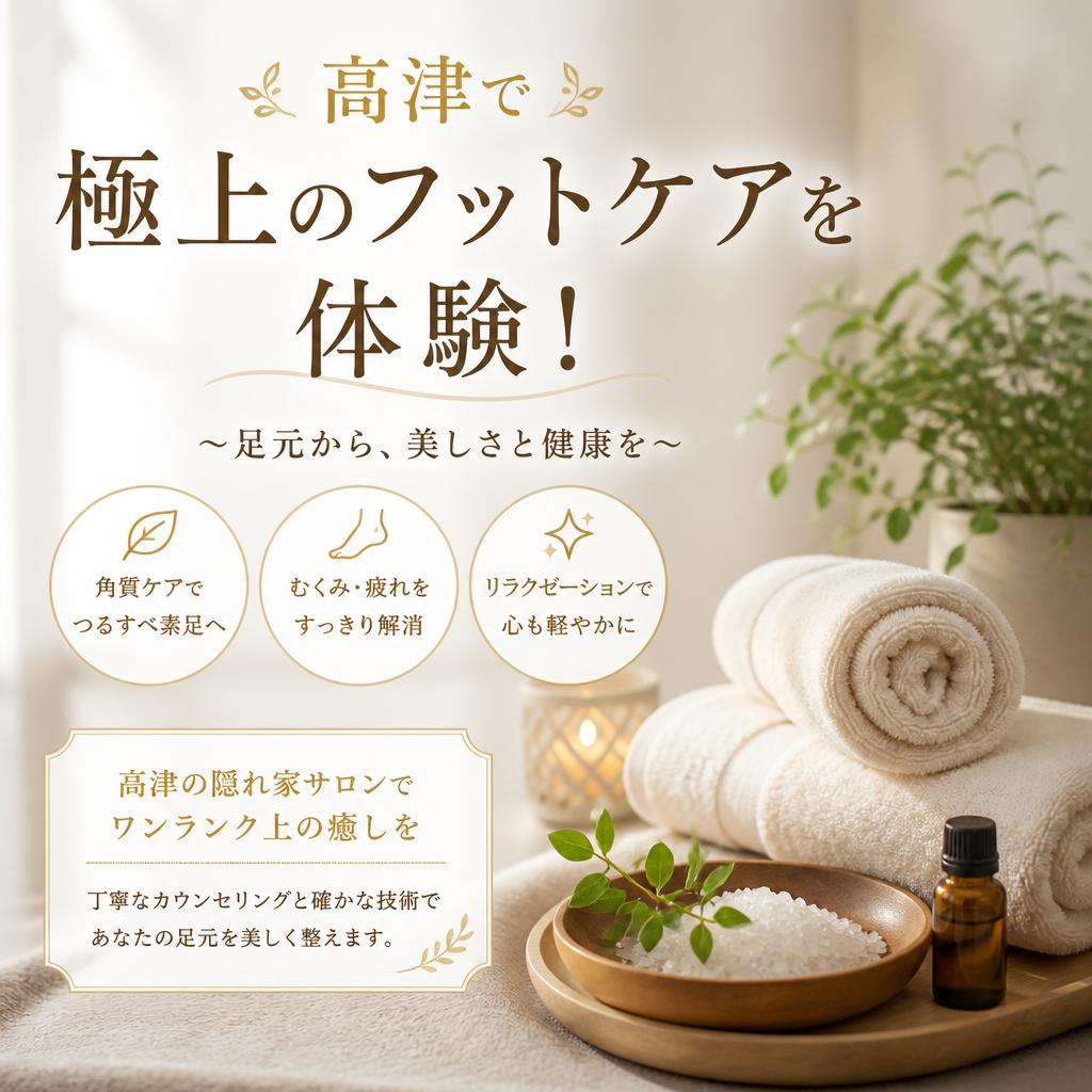 高津で極上のフットケアを体験！