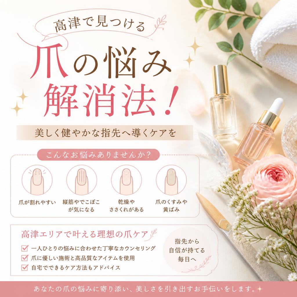 高津で見つける爪の悩み解消法！