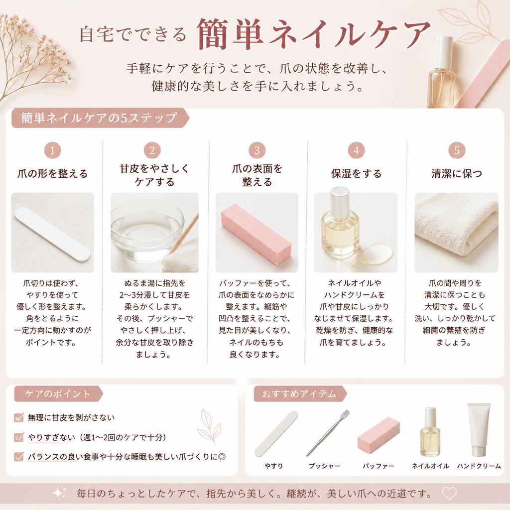 自宅でできるネイルケア