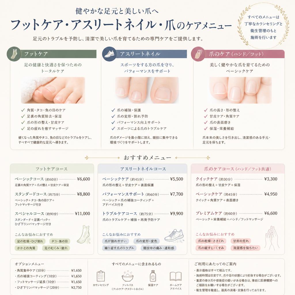 施術メニューのご紹介
