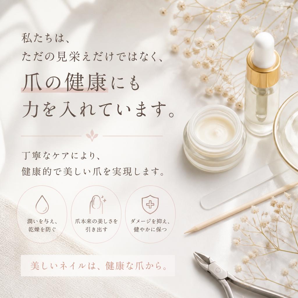 丁寧な爪のケアで健康をサポート
