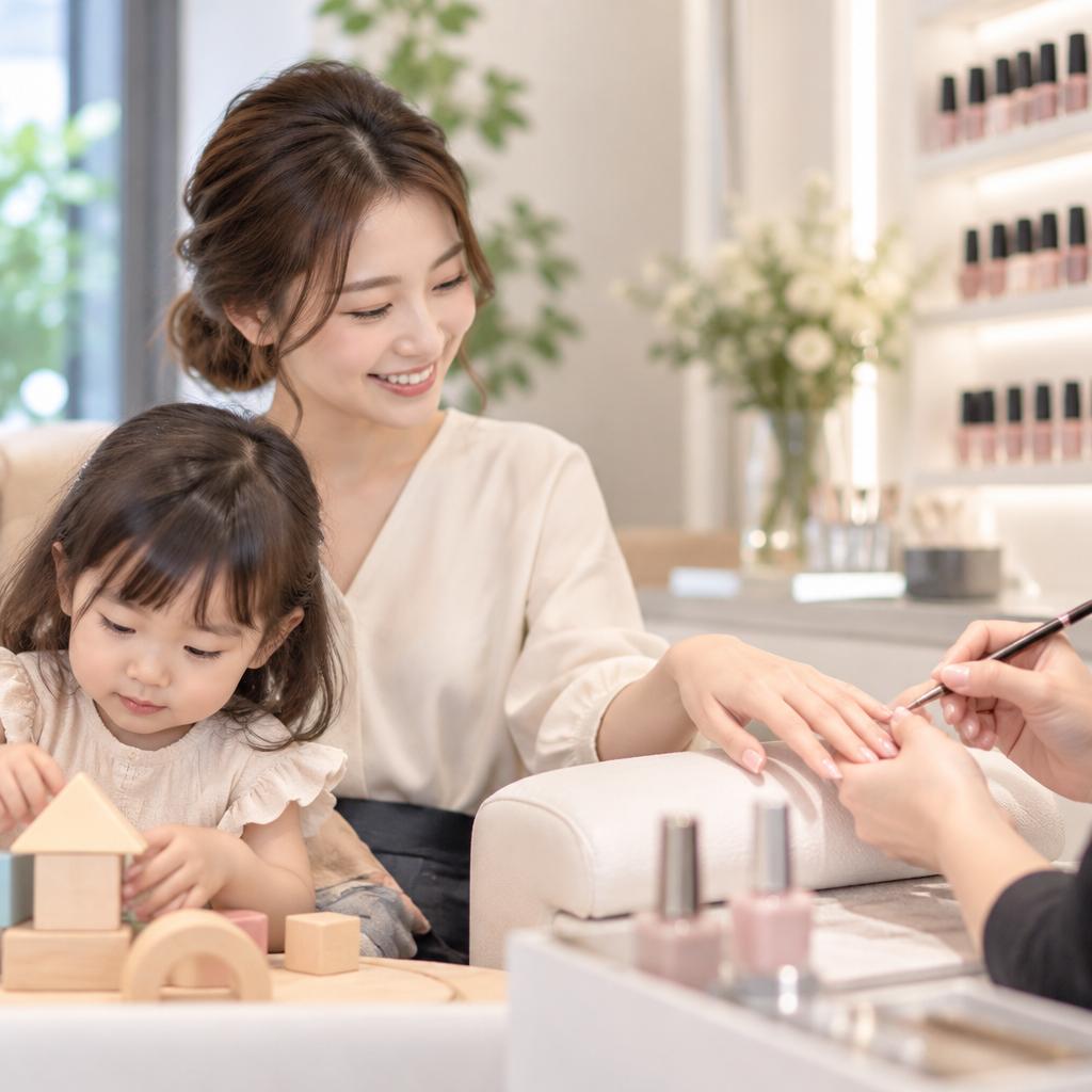 子どもと一緒でも、きれいはあきらめない。溝の口で叶える、忙しいママの時短ネイル